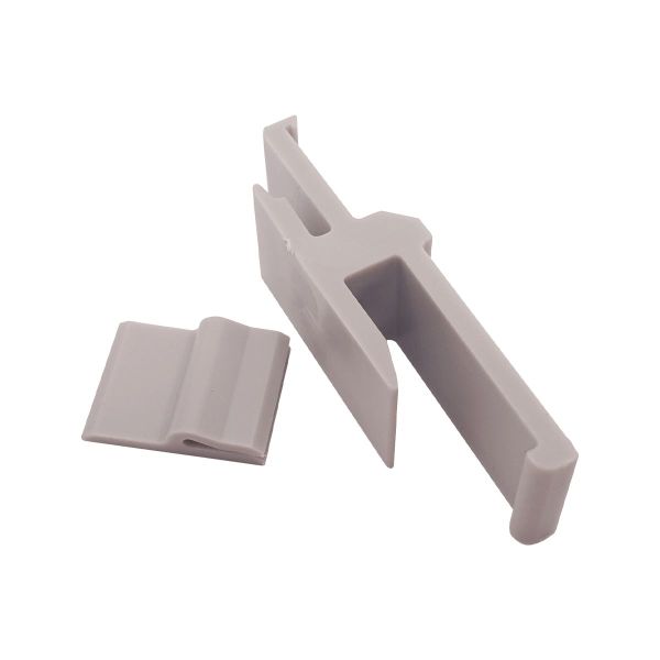 Grey Plastic Din Rail Clip