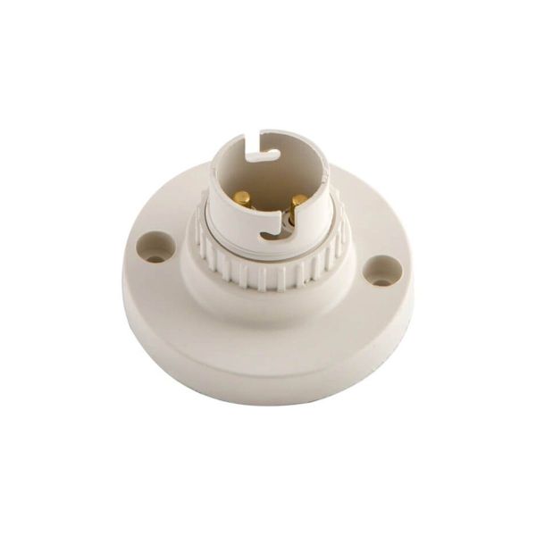 White Baton Lamp Holder