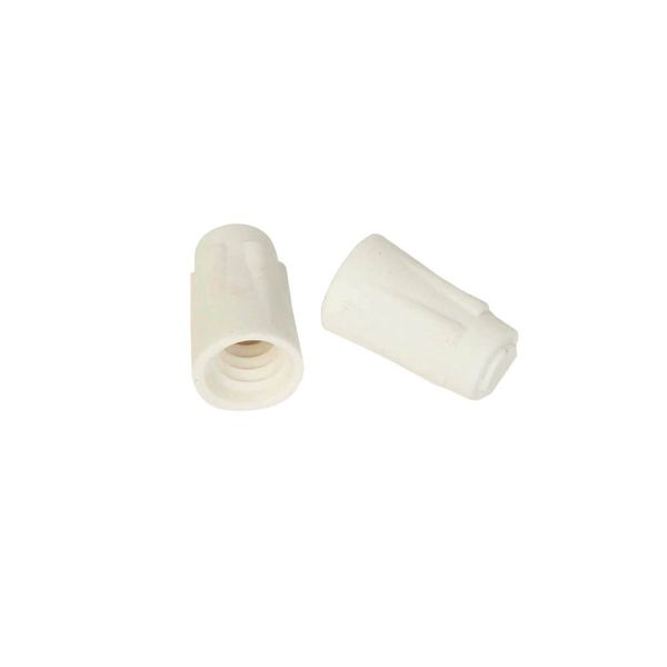White Screw On Wire Connectors