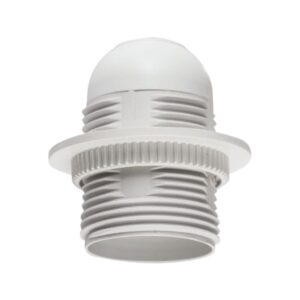 White Threaded Lamp Holder